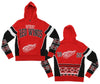 KLEW Youth Detroit Red Wings Holiday Ugly Hoodie, Red / Black