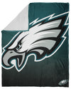 FOCO NFL Philadelphia Eagles Gradient Micro Raschel Throw Blanket, 50 x 60