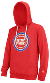 FISLL NBA Men's Detroit Pistons Team Color Premium Fleece Hoodie