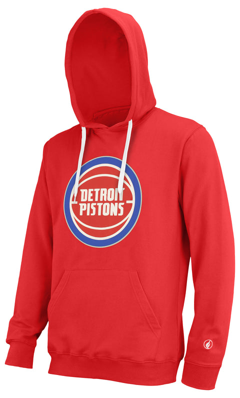 FISLL NBA Men's Detroit Pistons Team Color Premium Fleece Hoodie