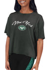 Certo By Northwest NFL Women's New York Jets Turnout Cropped T-Shirt