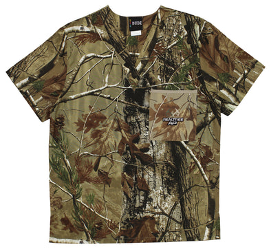 Fabrique Innovations Unisex Real Tree Camo Scrub Top