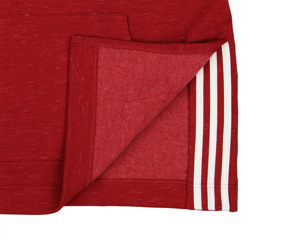 Adidas Women's W PG BOS Athletic Pullover Hoodie, Heathered Carmine Red/Pink