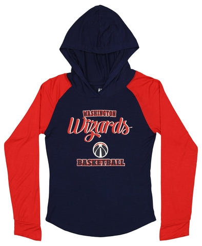Outerstuff NBA Youth Girls (4-16) Washington Wizards Team Color Hooded Top