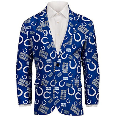 Forever Collectables NFL Men's Indianapolis Colts Ugly Business Jacket
