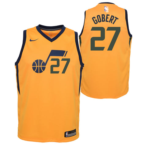 Nike NBA Youth Rudy Gobert Utah #27 Jazz Swingman Statement Jersey