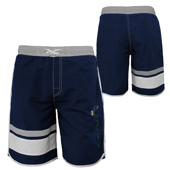 Outerstuff NBA Youth Boys (8-20) Utah Jazz Color Block Swim Trunks