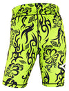 Umbro Women's All-Over Printed Bike Shorts, Lime Punch/Black Beauty