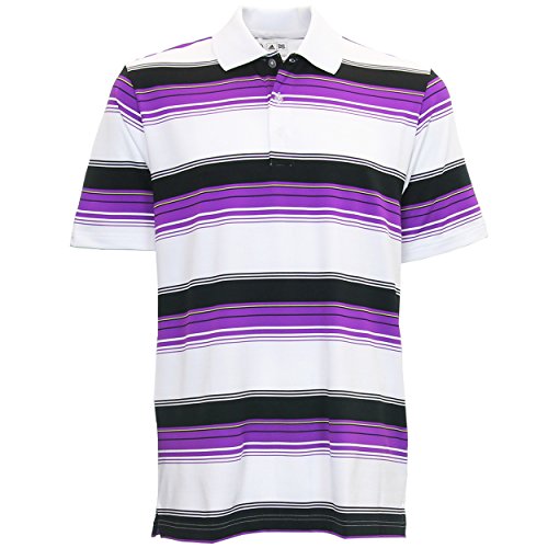 Adidas Golf Men's TaylorMade Puremotion Merch Stripe Short Sleeve Polo Shirt