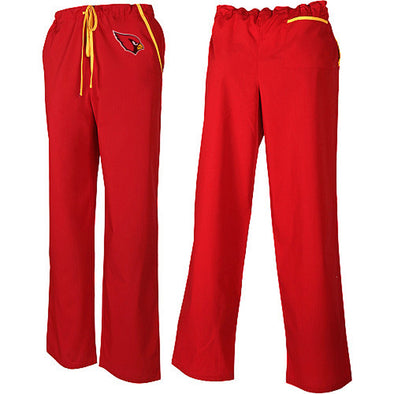 Fabrique Innovations NFL Unisex Arizona Cardinals Team Logo Scrub Pants