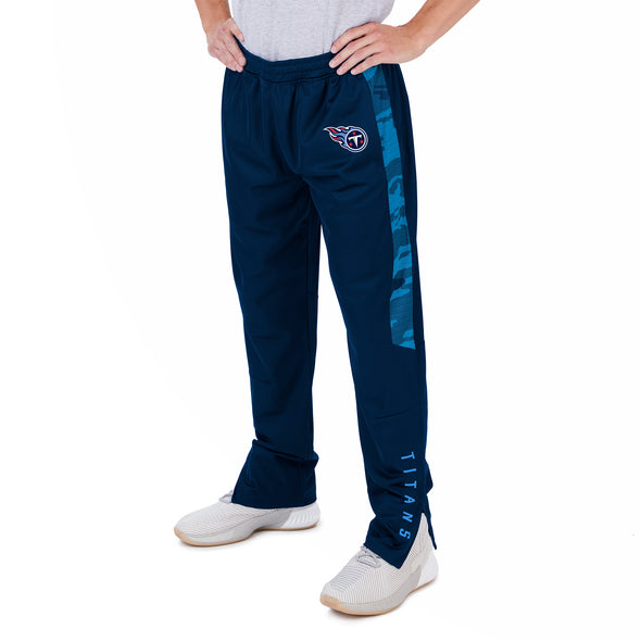 Zubaz NFL Men's Tennessee Titans Track Pants W/Camo Line Side Panels
