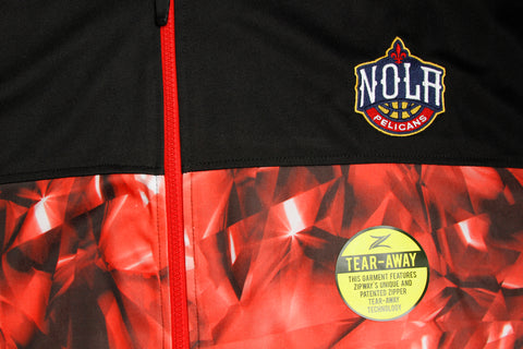 Zipway NBA Basketball Big Men's New Orleans Pelicans Full Zip Brilliant Hoodie