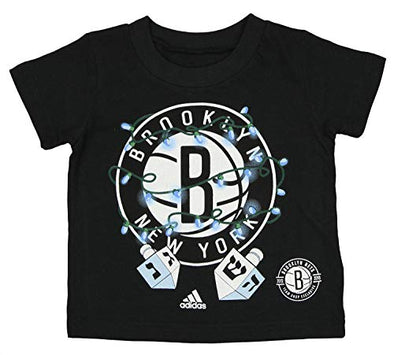 Adidas NBA Toddlers Brooklyn Nets "Hanukkah Lights" T-Shirt