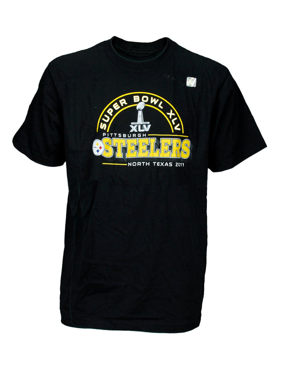 Reebok NFL Men's Pittsburgh Steelers Superbowl XLV 45 2011 Super Bowl Shirt
