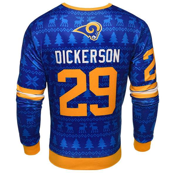 NFL Men's Los Angeles Rams Eric Dickerson #29 Retired Player Ugly Sweater