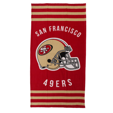 Northwest NFL San Francisco 49Ers "Stripes" Beach Towel, 30" x 60"