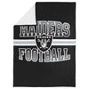 FOCO NFL Las Vegas Raiders Stripe Micro Raschel Plush Throw Blanket, 45 x 60