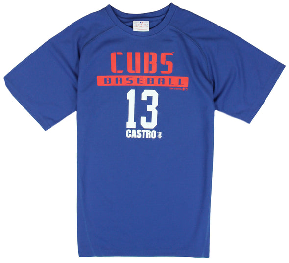 MLB Kids / Youth Chicago Cubs Starlin Castro # 13 Baseball Shirt - Blue