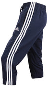 adidas Women's 3-Quarter Tapered 3-Stripes Pant, Legend Ink/White