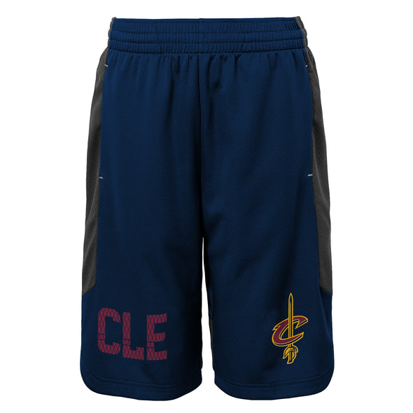 Outerstuff NBA Youth Boys (8-20) Cleveland Cavaliers Jump Ball Shorts, Blue
