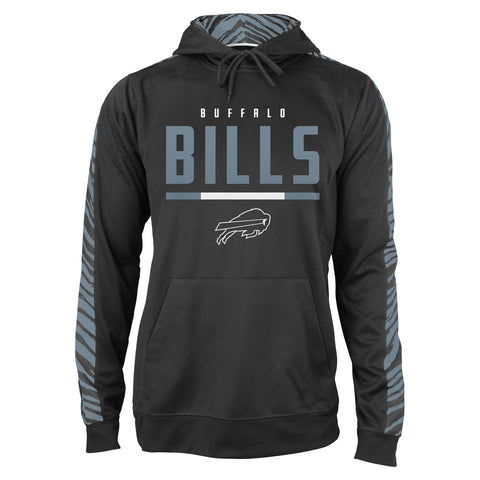 Zubaz NFL Men's Buffalo Bills Hoodie With Oxide Zebra Sleeves