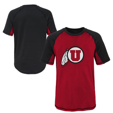 Outerstuff NCAA Youth Utah Utes Color Block Rash Guard Shirt