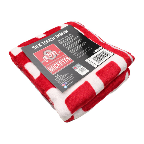 Northwest NCAA Ohio State Dual Vision Silk Touch Throw Blanket, 45x60