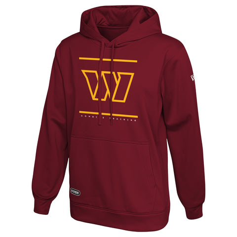 New Era NFL Men's Washington Commanders Split Defence Fleece Pullover Hoodie