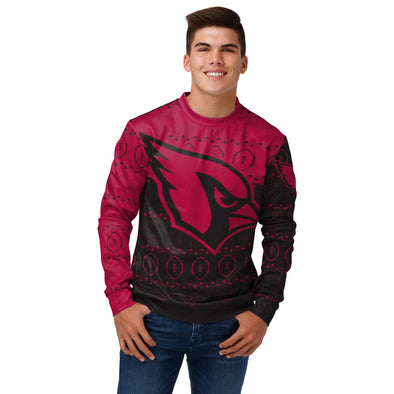 FOCO Men's NFL Arizona Cardinals Ugly Printed Sweater