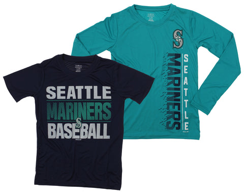 Outerstuff MLB Youth Seattle Mariners Fan Two Piece Performance T-Shirt Combo Set