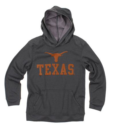 NCAA Youth Texas Longhorns Performance Hoodie, Gray