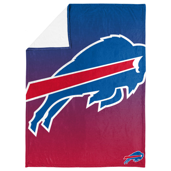 FOCO NFL Buffalo Bills Gradient Micro Raschel Throw Blanket, 50 x 60