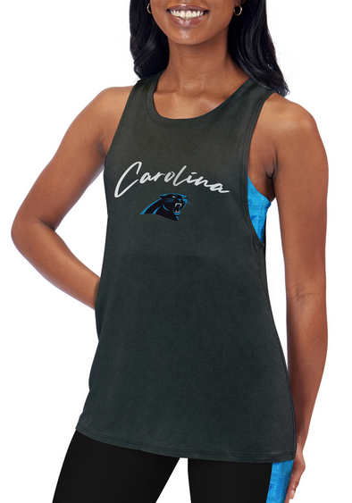 Certo By Northwest NFL Women's Carolina Panthers Outline Tank Top