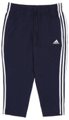 adidas Women's 3-Quarter Tapered 3-Stripes Pant, Legend Ink/White