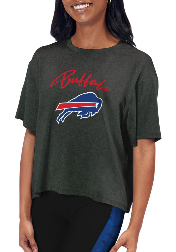 Certo By Northwest NFL Women's Buffalo Bills Turnout Cropped T-Shirt