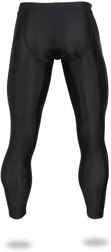 Zubaz NFL Men's Kansas City Chiefs Active  Compression Black Leggings