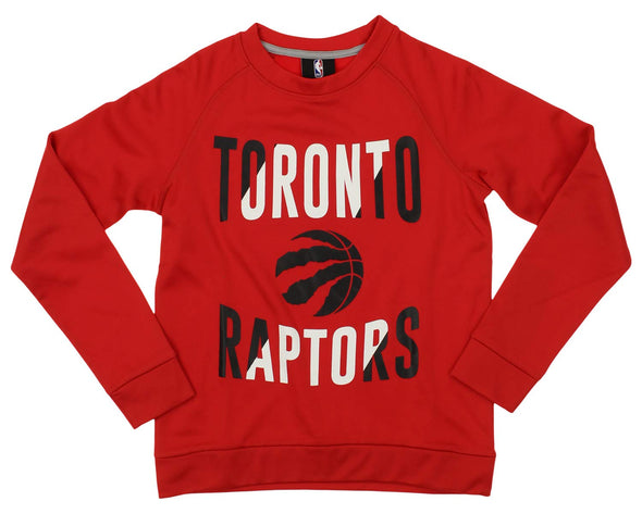 Outerstuff NBA Youth/Kid Toronto Raptors Performance Fleece Crew Neck Sweatshirt