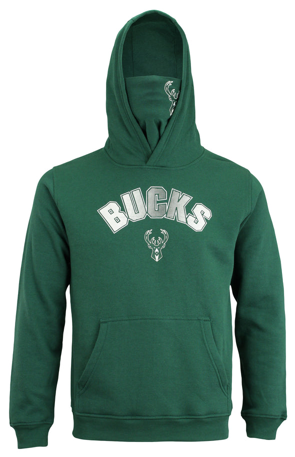 Outerstuff Youth NBA Milwaukee Bucks De-Fense Pullover Hoodie