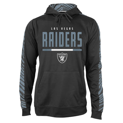 Zubaz NFL Men's Las Vegas Raiders Hoodie w/ Oxide Zebra Sleeves