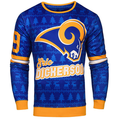 NFL Men's Los Angeles Rams Eric Dickerson #29 Retired Player Ugly Sweater