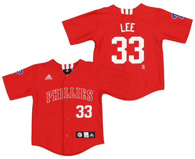 Adidas MLB Infant Girls Philadelphia Phillies Cliff Lee #33 Player Jersey