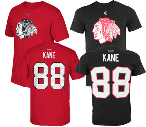 Reebok NHL Chicago Blackhawks Patrick Kane #88 Tri-Blend Matrix T-Shirt, Color Options