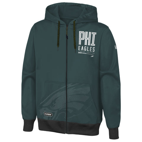 Outerstuff NFL Men's Philadelphia Eagles Drop Back Performance Fleece Hoodie