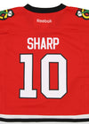 Reebok NHL Hockey Boys Kids Chicago Blackhawks Patrick Sharp #10 Replica Jersey, Red