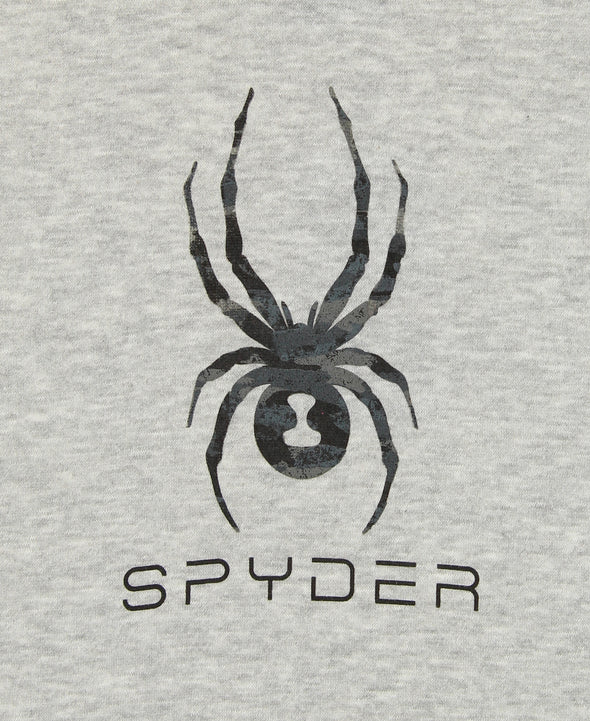 Spyder Men's Camo Logo Pullover Hoodie, Heather Grey