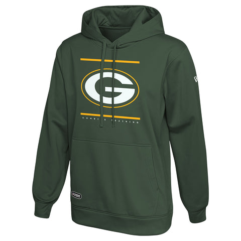 New Era NFL Men's Green Bay Packers Football Split Defence Fleece Pullover Hoodie