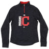 MLB Girls Youth Cleveland Indians AC Team Icon 1/4 Zip Fleece Sweater