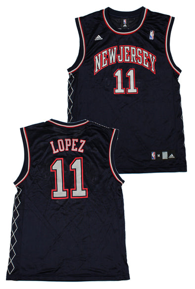 NBA New Jersey Nets Men's Adidas Lopez #11 Replica Jersey