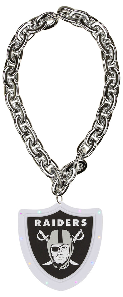 FOCO NFL Las Vegas Raiders Team Big Logo Light Up Chain