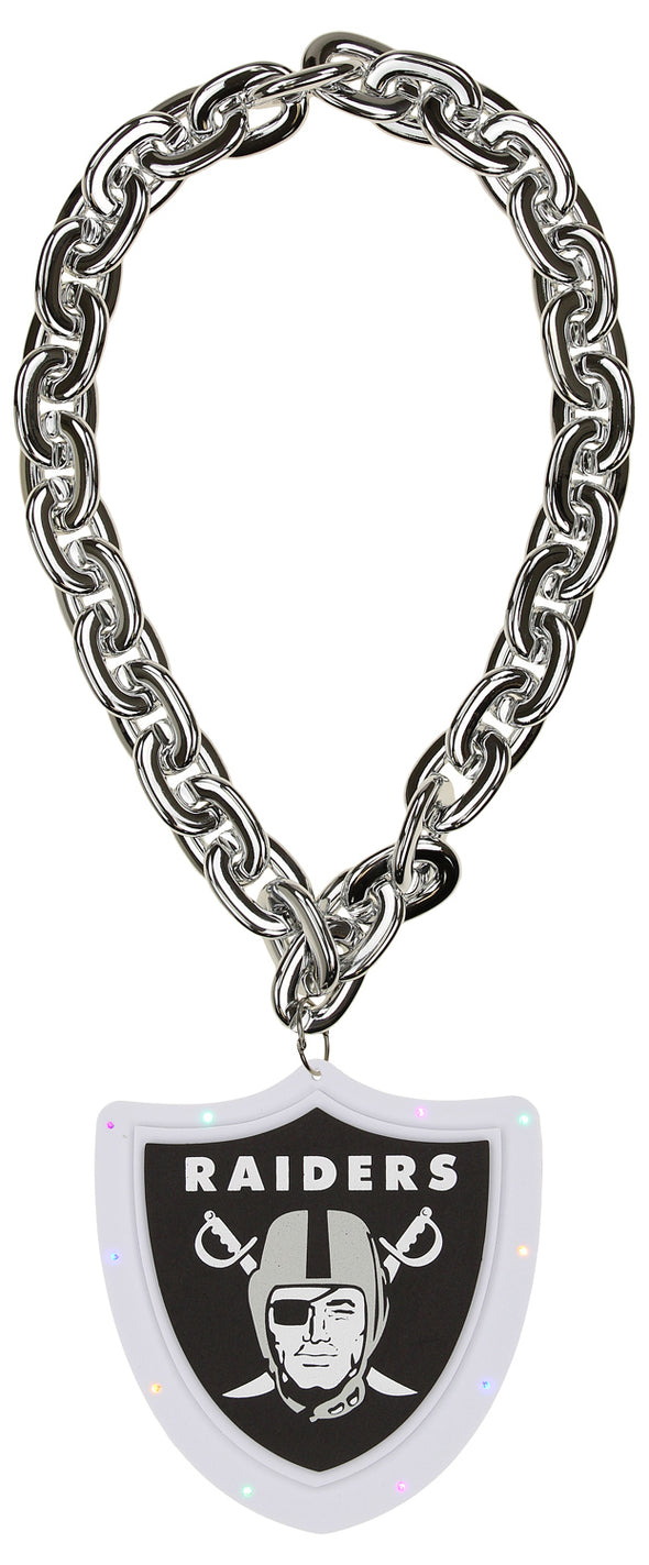 FOCO NFL Las Vegas Raiders Team Big Logo Light Up Chain
